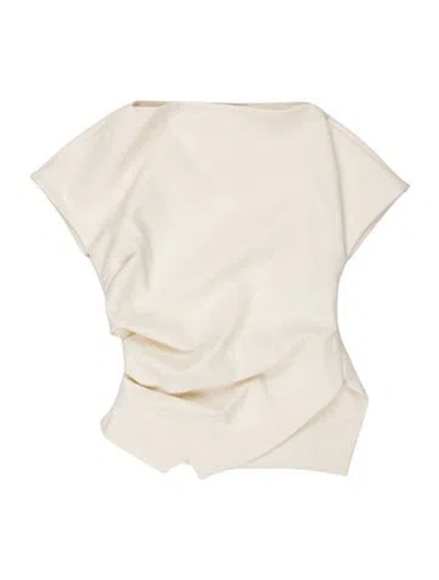 Pre-owned Rohe Asymmetrical Sleeveless Top In White