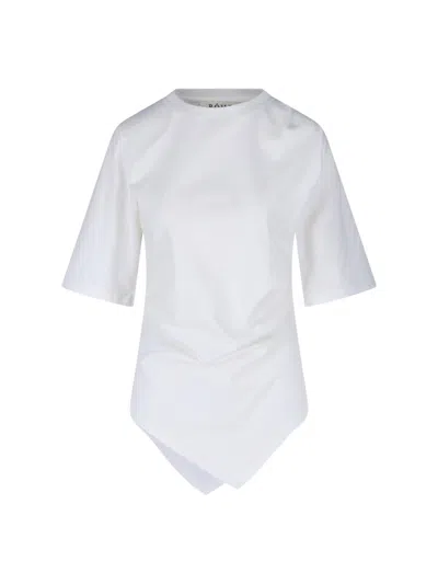 Rohe Asymmetrical T-shirt In White