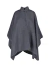 Rohe Asymmetrical Wool-blend Cape In White