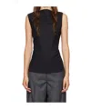 Rohe Backless Lace-up Vest In Blue