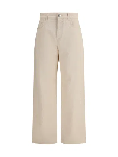 Rohe Baggy Fit Cotton Jeans In Orange