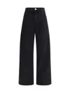 Rohe High-rise Wide-leg Jeans In Black