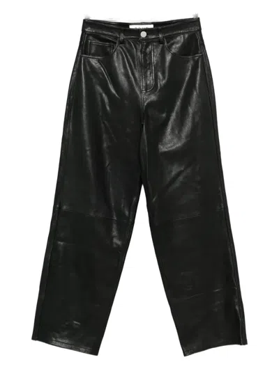 Rohe Baggy Leather Trousers In Black