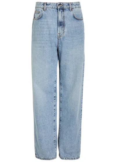 Rohe Baggy Straight-leg Jeans In Blue
