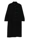 Rohe Band-collar Toggle Coat In Black