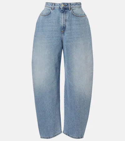 Rohe Róhe Barrel-leg Jeans In Blue