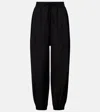 Rohe Black Balloon Pants With Drawstring Waist In Tech Fabric Woman