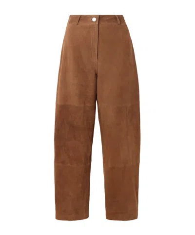 Rohe Róhe Barrel Leg Trousers In Brown