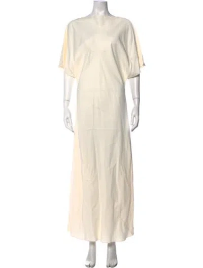 Pre-owned Rohe Bateau Neckline Long Dress W/ Tags In Neutrals