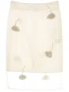 Rohe Silk Skirt With Jewel Details In 白色