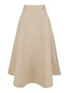 Rohe Voluminous Cotton Skirt In Beige