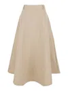 Rohe Voluminous Cotton Skirt In Beige