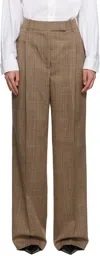 Rohe Prince Of Wales Checked Mid-rise Wool Trousers