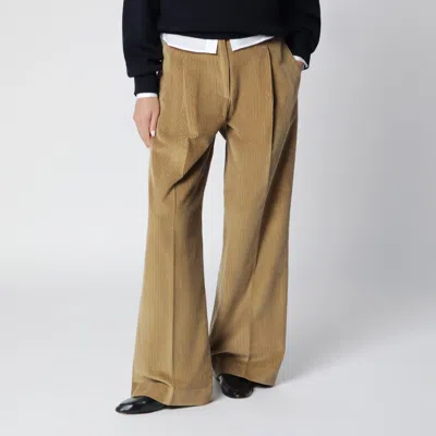 Rohe Róhe Beige Ted Corduroy Trousers In Brown