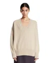Rohe Wool-blend Classic Mouline Sweater In Beige Beige   #ddbb8c