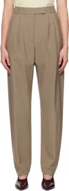 Rohe Belt Loop Casual Pants In Brown