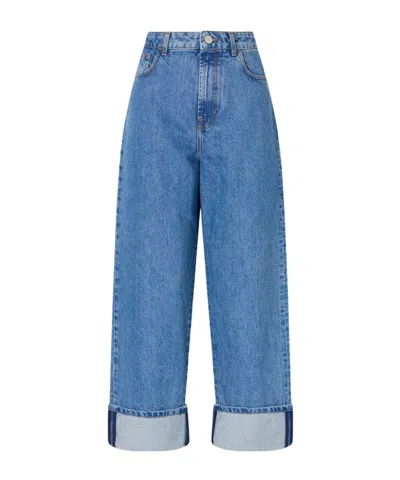 Rohe Rixt Wide-leg Jeans In Blue