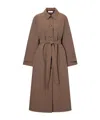 Rohe Checked Belted Coat In Brown