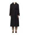 Rohe Belted Trench Coat In Black