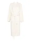 Rohe Belted Wrap Coat In Neutral