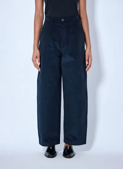 Rohe Berber - Barrel Leg Trousers In Blue