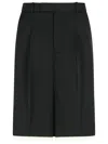 Rohe Pleated Front Shorts In Black