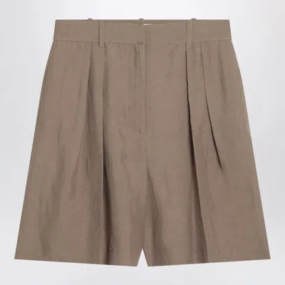 ROHE RÓHE BERMUDA SHORTS IN KHAKI BLEND
