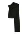 Rohe One-shoulder Mini Dress In Black