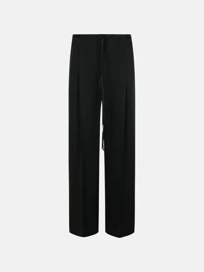 Rohe Black Acetate Blend Trousers