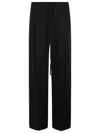 Rohe Róhe Black Acetate Blend Trousers In Black