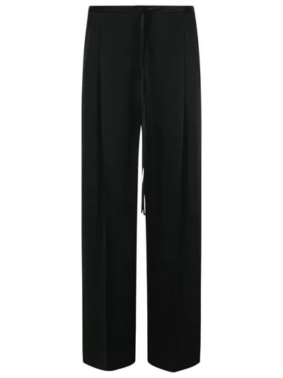 Rohe Róhe Black Acetate Blend Trousers