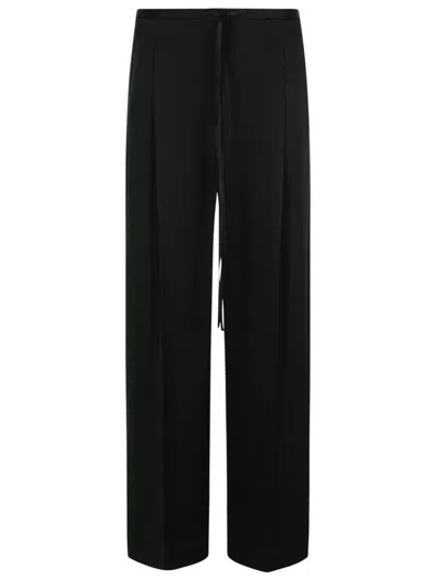Rohe Black Acetate Blend Trousers