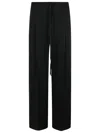 Rohe Róhe Black Acetate Blend Trousers In Black