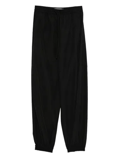 Rohe Róhe Black Balloon Trousers Elastic Waist