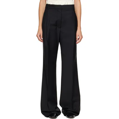 Rohe Black Boxer Detailed Trousers