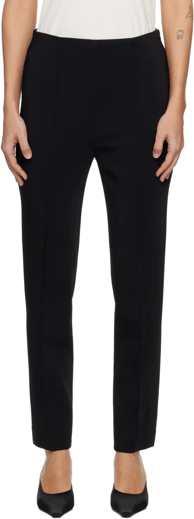 Rohe Black Cigarette Leg Trousers