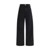 Rohe High-rise Wide-leg Jeans In Black