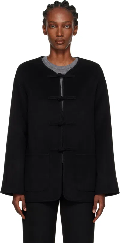 Rohe Black Double-faced Wool Jacket