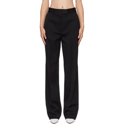 Rohe Black Kee Straight Leg Tailored Trousers