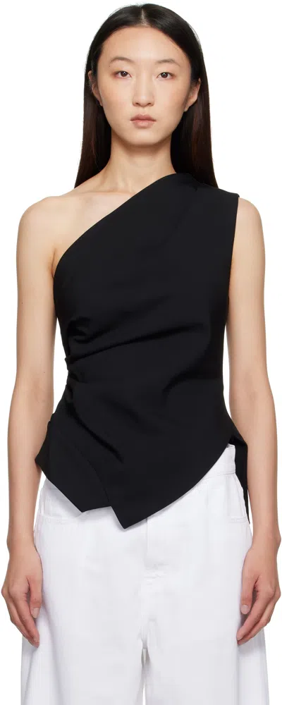 Rohe Black Lapel Top