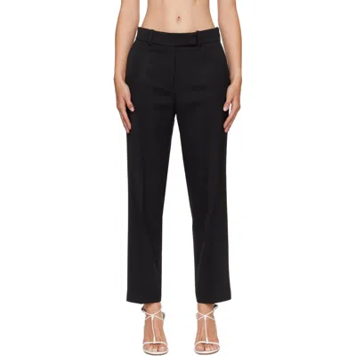 Rohe Black Mies Cigarette Leg Tailored Trousers In Purple