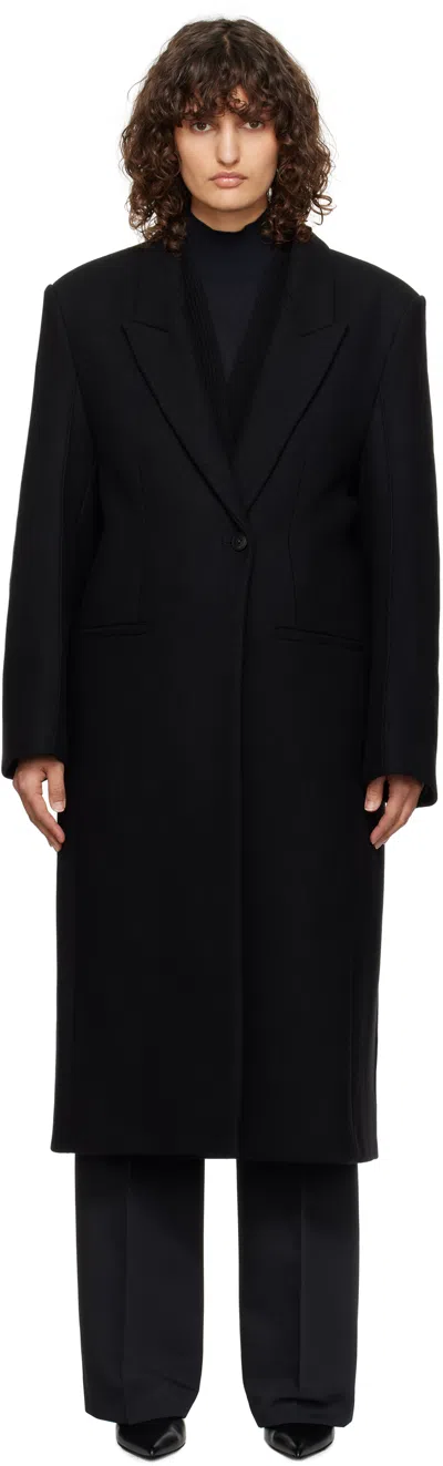 Rohe Black Opera Coat In 001 Black