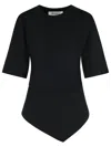 Rohe Róhe Black Organic Cotton Woven T Shirt