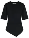 Rohe Re-invented Twisted T-shirt Black In Black