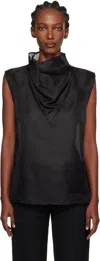 Rohe Black Organza Silk Blouse In Black