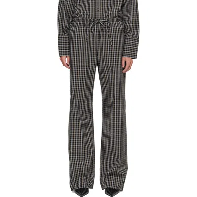 Rohe Black Relaxed-fit Trousers In Gray