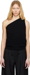 Rohe Sculptural Open Back Top In 001_308 Black