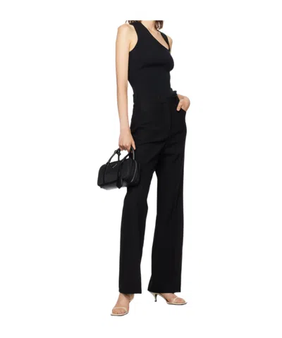 Rohe Black Slanted Neckline Tank Top