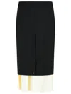 Rohe Layered-hem Midi Skirt In Black