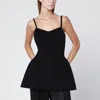 Rohe Paneled Duchesse-satin Peplum Bustier Top In Black